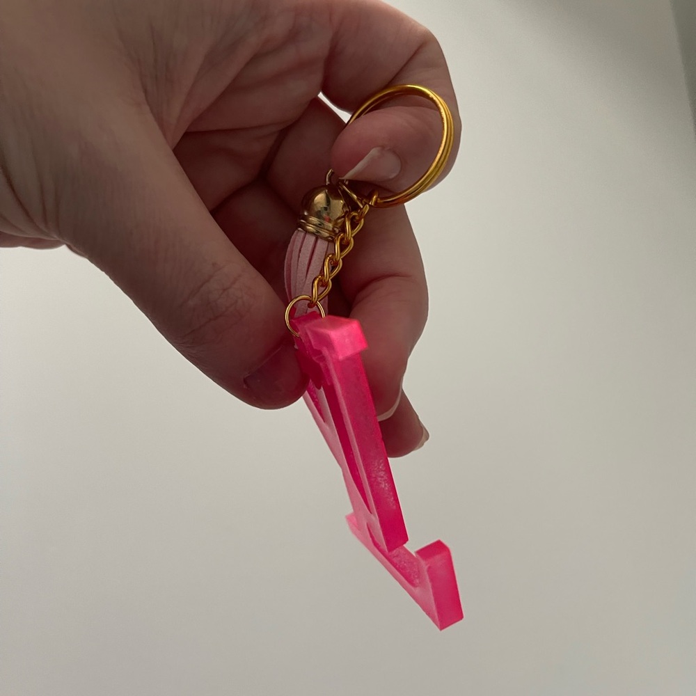 Handmade Larger L V Keychain - Picture 3 of 8